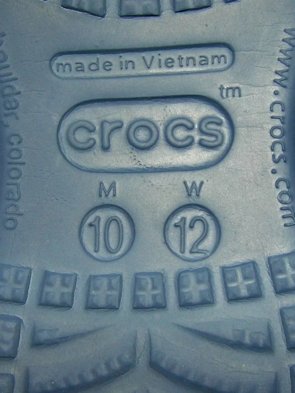 CROCS Athens Blue Thong Sandals Mens size 10